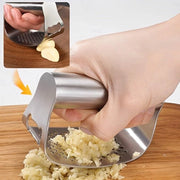Nuova Presa di Aglio in Acciaio Inossidabile - Con Triturator e Spazzola di Pulizia - Gadget da Cucina Utensile