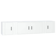 Set Mobili Porta TV 3 pz | Armadietto TV | Mobile Porta TV Bianco in Legno Multistrato