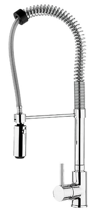 CM PONZA 9105 MISCCRM ACQUAMIX Miscelatore cucina con mollettone e doccia a due getti colore Cromato