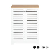 Mobiletto Soggiorno Credenza Cucina Armadio Bagno Libreria Scaffale Mobiletto Multiuso Consolle BZR41-W
