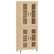 Credenza | Madia | Buffet da pranzo | Armadio da pranzo Rovere Sonoma 69,5x34x180 cm in Legno Multistrato