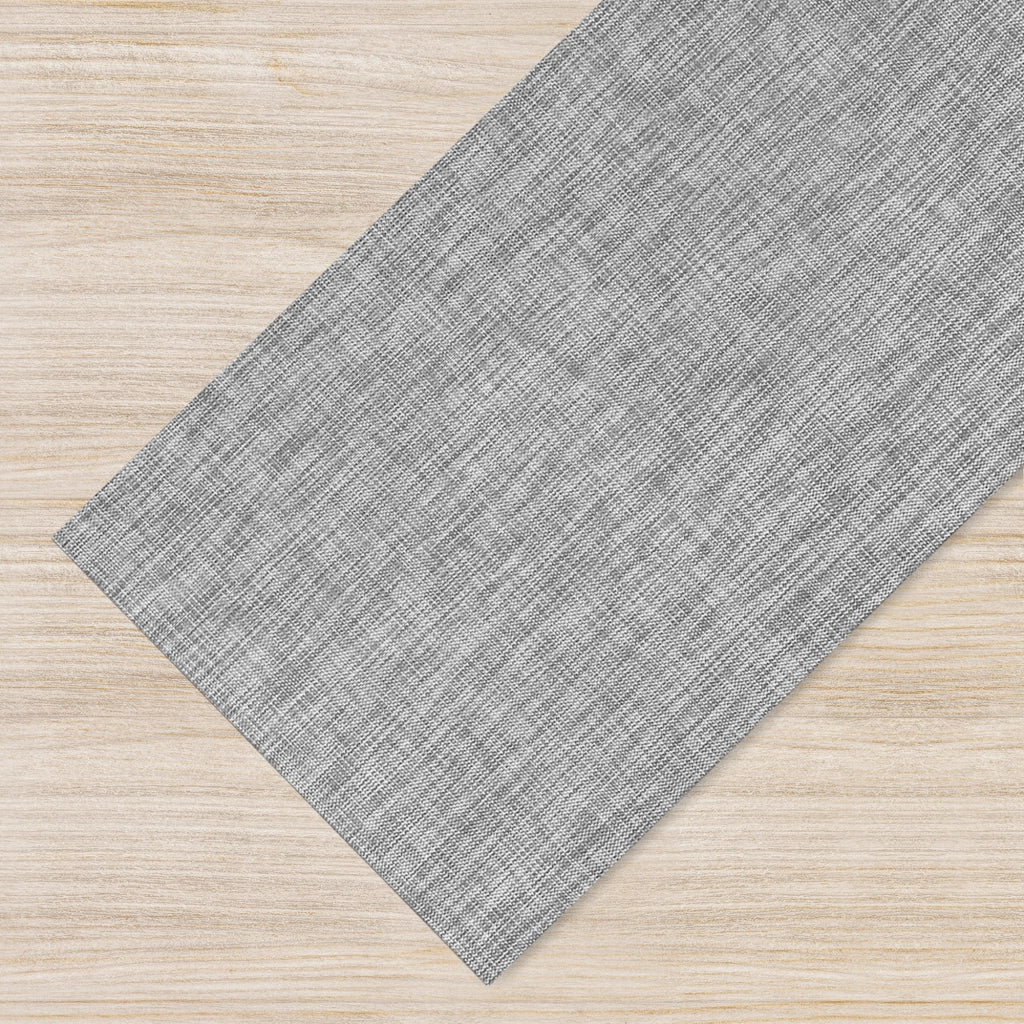 Tappeto Cucina Passatoia Antiscivolo Multiuso Soggiorno Corridoio No Pieghe Tinta Unita Effetto Rattan Intrecciata Lavabile Antimacchia  50x500cm - Donatella Grigio