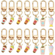 Set di 14 Chiavi con Forme di Ciotola di Latte in 7 Stili