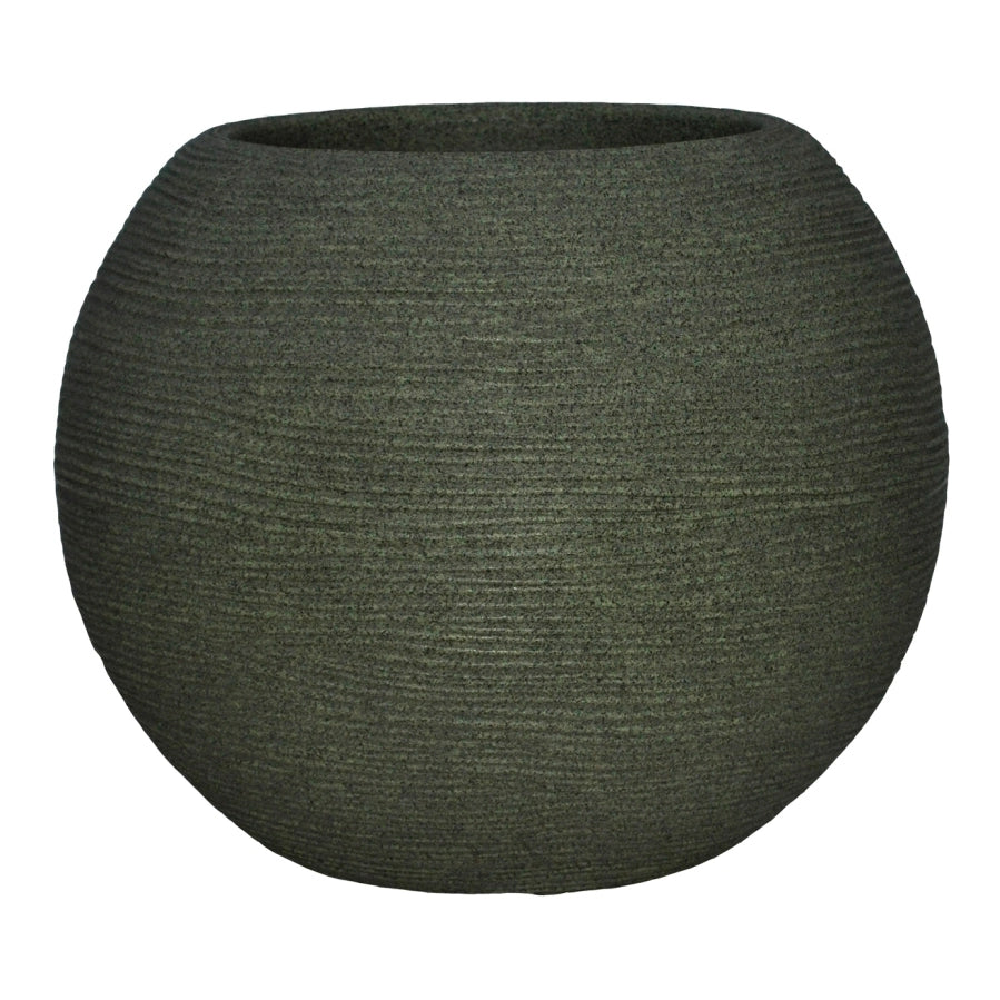 Casp√≤ Sfera rigata Shabby 30 cm verde