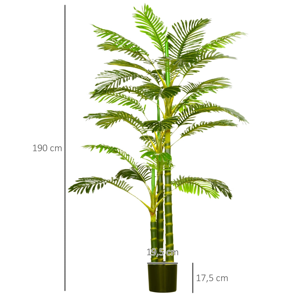 Palma Areca Artificiale ¨C zephmum ¨C Verde 190cm ?19.5x190