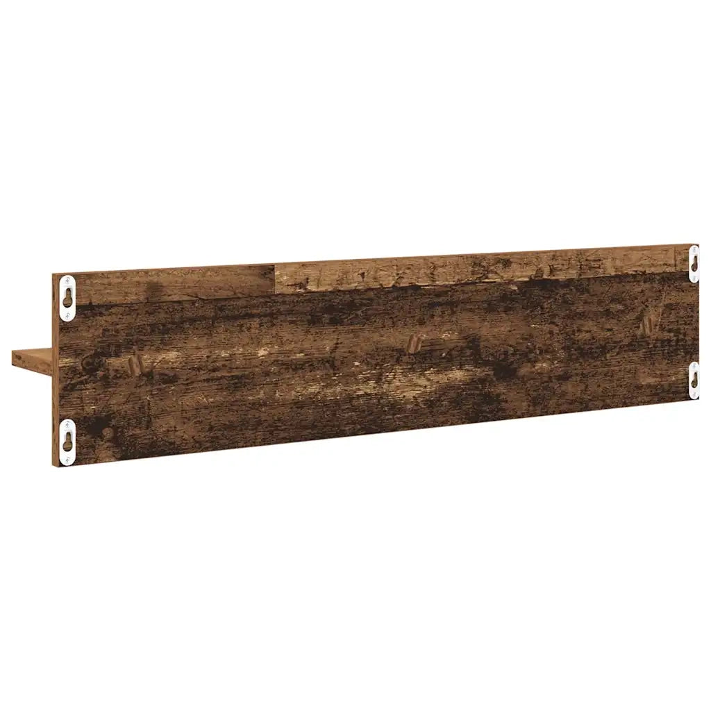4 pz Scaffali da Parete | Mensola sospesa Legno vecchio 80 x 11,5 x 18 cm