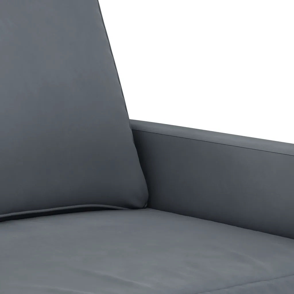 Divano | Divano da soggiorno | Sofa a 2 Posti grigio scuro 120 cm in Velluto