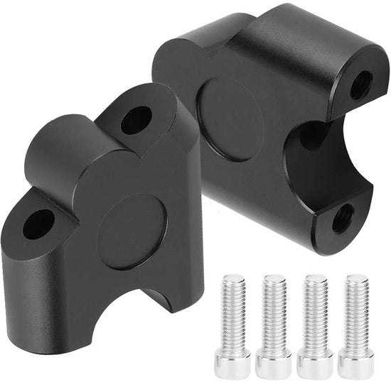 Adattatore per Manubrio - Altezza Regolabile - Universale per Motocicli - 22 mm di Diametro