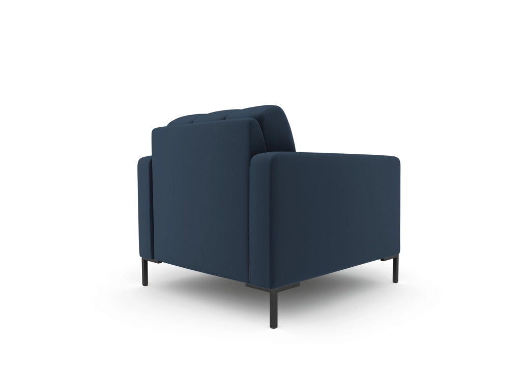 Cosmopolitan Design - Poltrona "Bali" in tessuto strutturato blu 