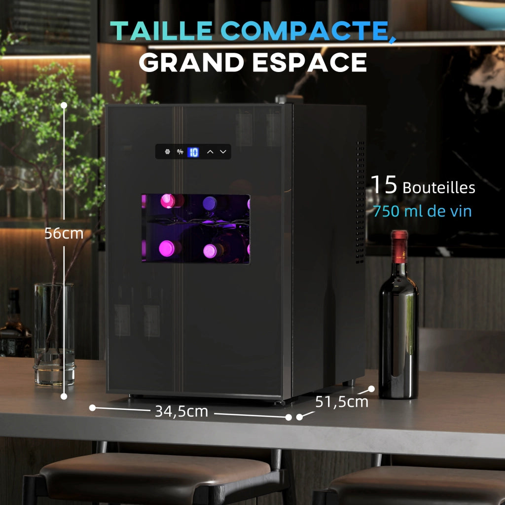 Cantinetta per Vini 15 Bottiglie ¨C Zephmum ¨C 39L Temperatura Regolabile LED