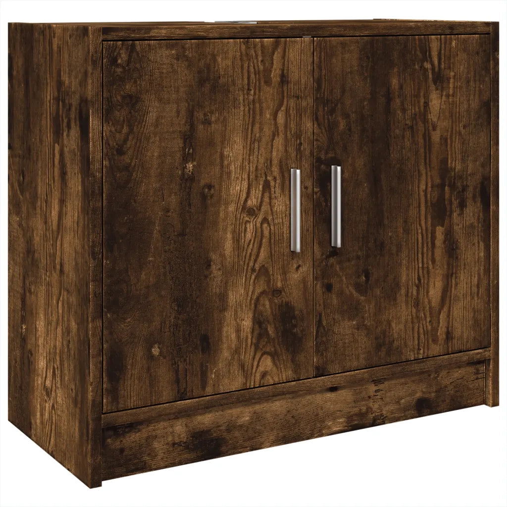 Mobile Lavabo | Armadio Lavabo Rovere Fumo 63x29x55 cm in Legno Multistrato