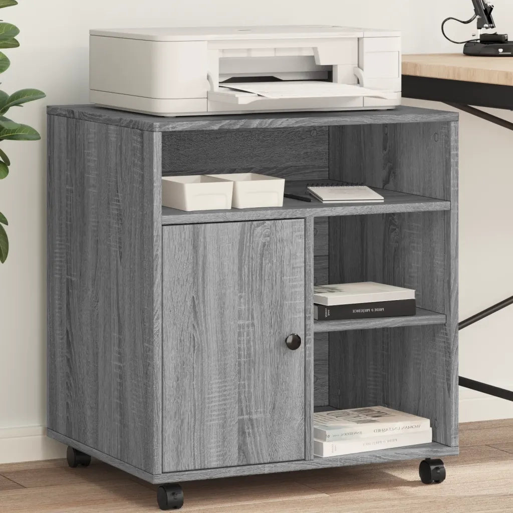 Supporto per Stampante con Ruote Grigio Sonoma 60x50x67 cm CFW1511721