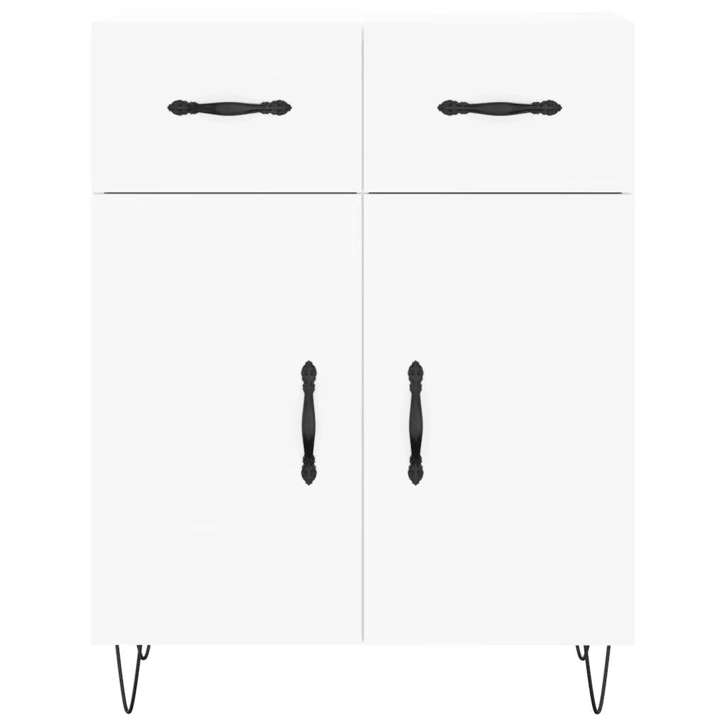 Credenza Bianca 69,5x34x180 cm in Legno Multistrato 3198561