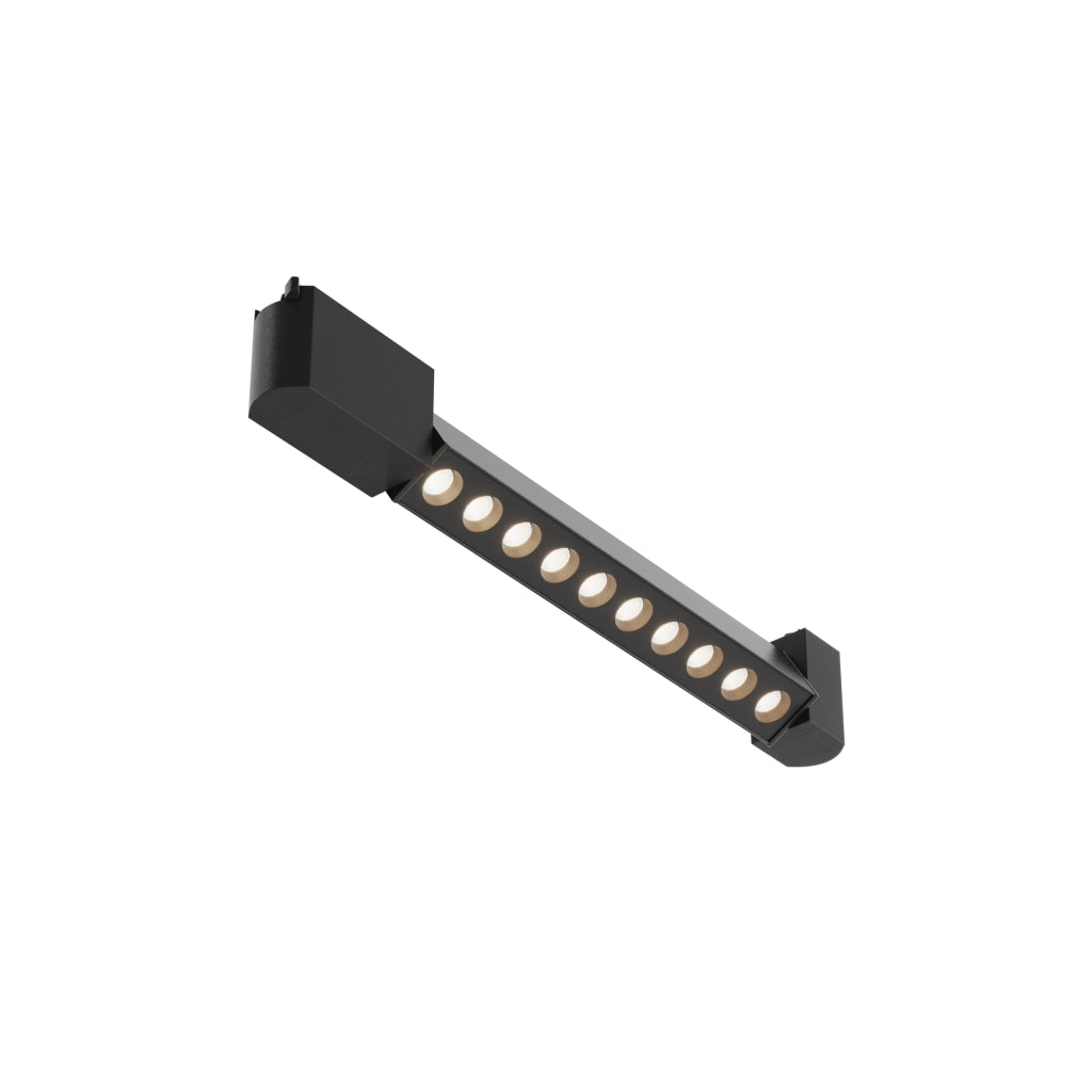 Faretto lineare binario 1F nero 38cm LED 10W 4000K