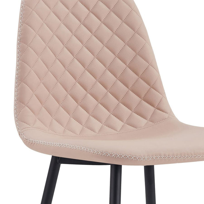 Set 4 Sedie 43x42x86 cm in Similpelle Bella Sabbia