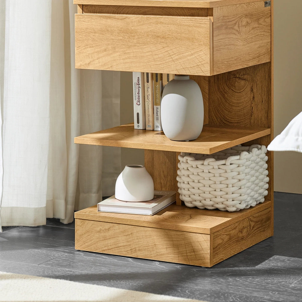 Tavolino da divano tavolino da soggiorno Comodini letto con cassetto Naturale FBT49-N