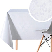 Tavolo Coprente Luxe - Lavabile - Impermeabile - Rettilineo 140x200 cm - Plastica - Disegno di Fiori Elegante - Tappeto per Tavolo in Vinile