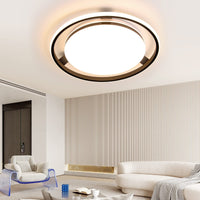 ZMH Lampada da soffitto LED design ruota rotonda dimmerabile 42W telecomando