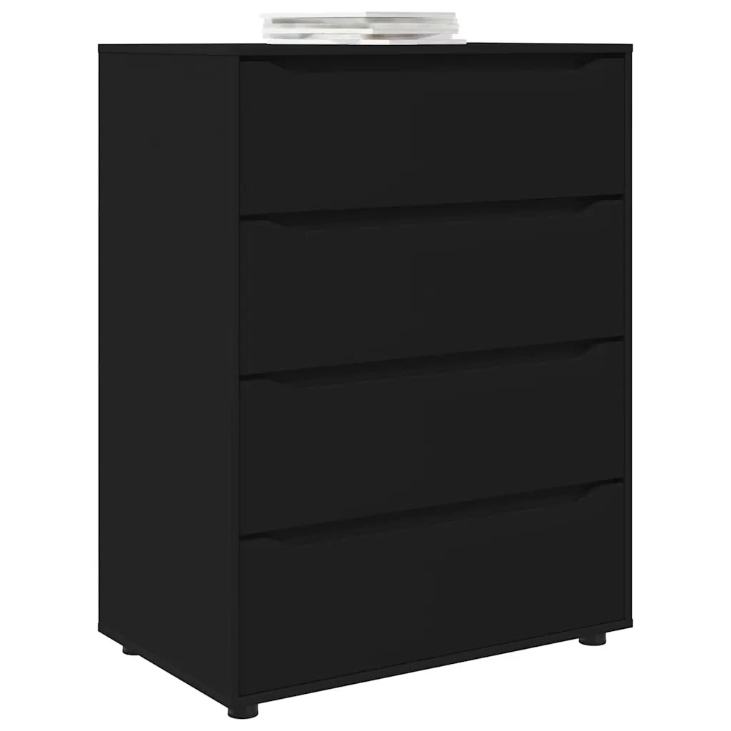 Armadi di Stoccaggio 2 pcs Nero 80 x 48 x 105 cm