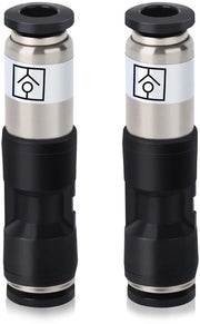 Connettore di ritorno a flusso 8 mm - 2 pezzi - Flusso d'aria Push to Connect - Alta pressione - Acciaio inossidabile - Installazione semplice - Fitting d'aria