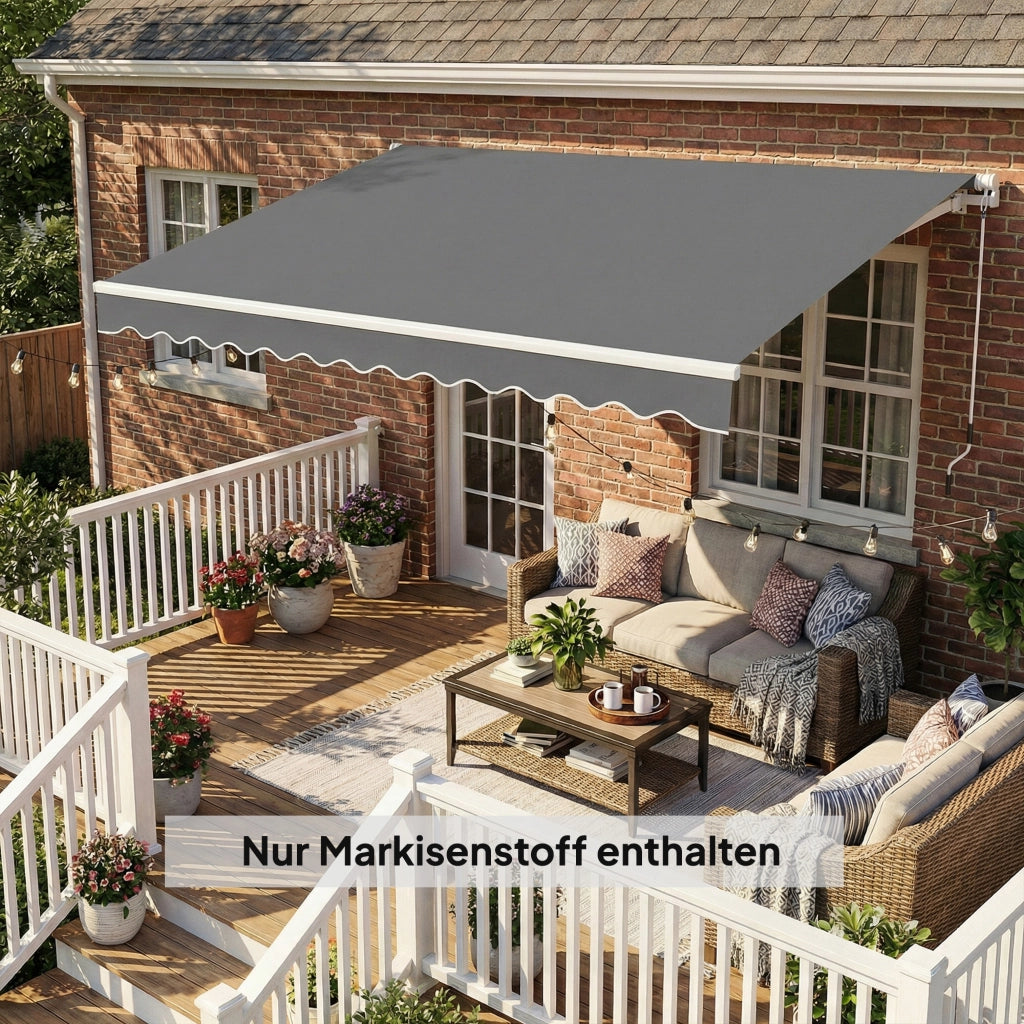 Tenda per Terrazzo ¨C zephmum ¨C Grigio Scuro 3.5x2.5m