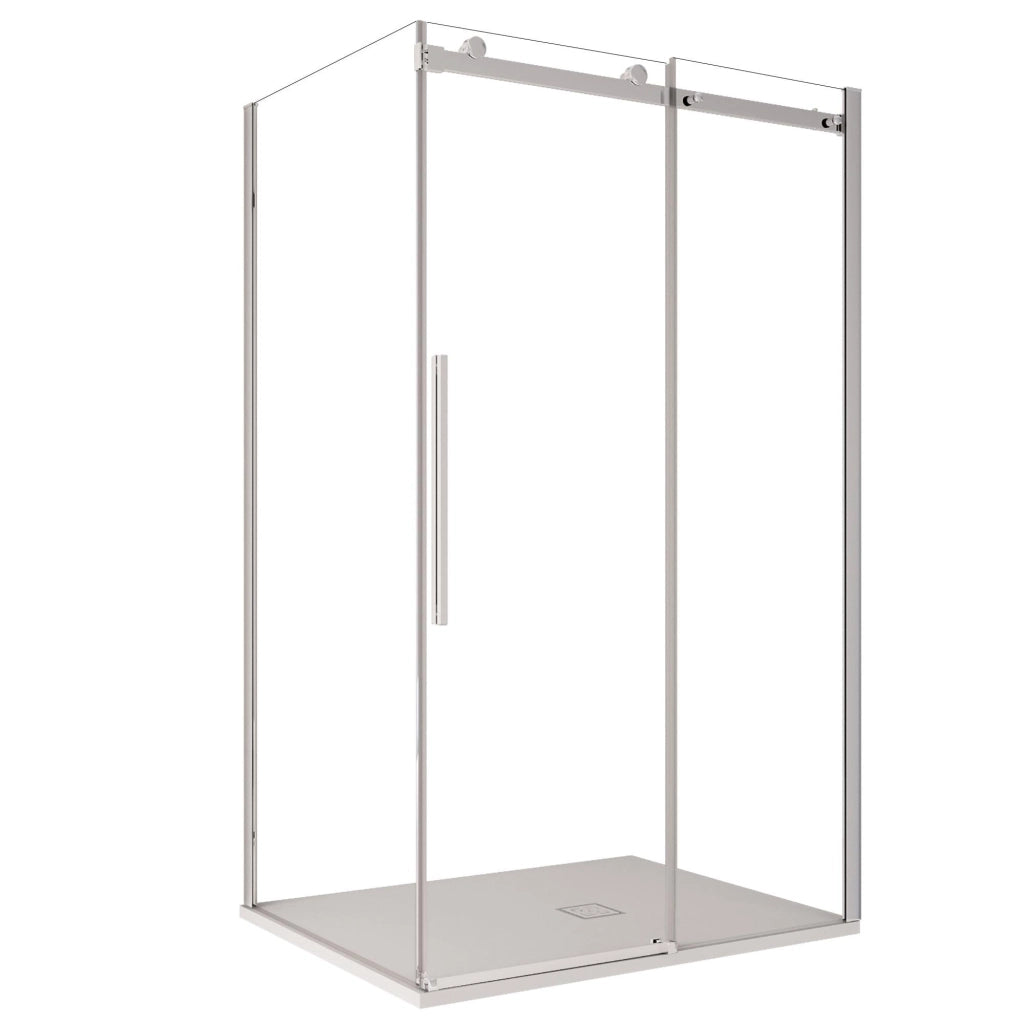 Box Doccia angolare 70x100 cm 1 anta Scorrevole in Cristallo trasparente 8mm H195 Bonussi alina