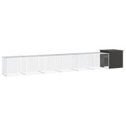 Recinto per pollaio in acciaio zincato antracite 700 x 91 x 100 cm 02_0043932