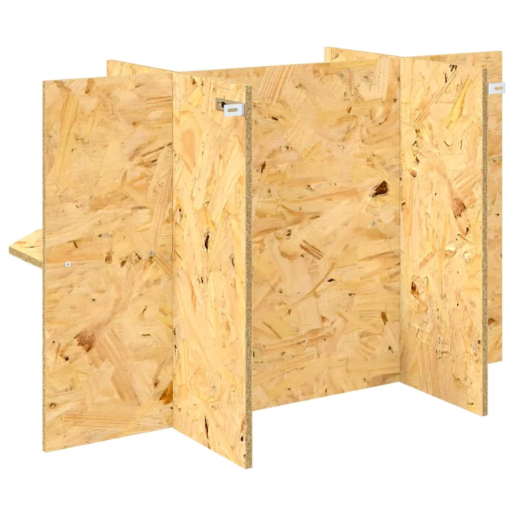 Base per Terrario con lo scaffale Marrone 80 x 40 x 50 cm OSB CFW3321367