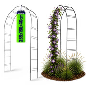 Pergola da giardino KADAX per fiori e rose, arco floreale in metallo, 255 cm