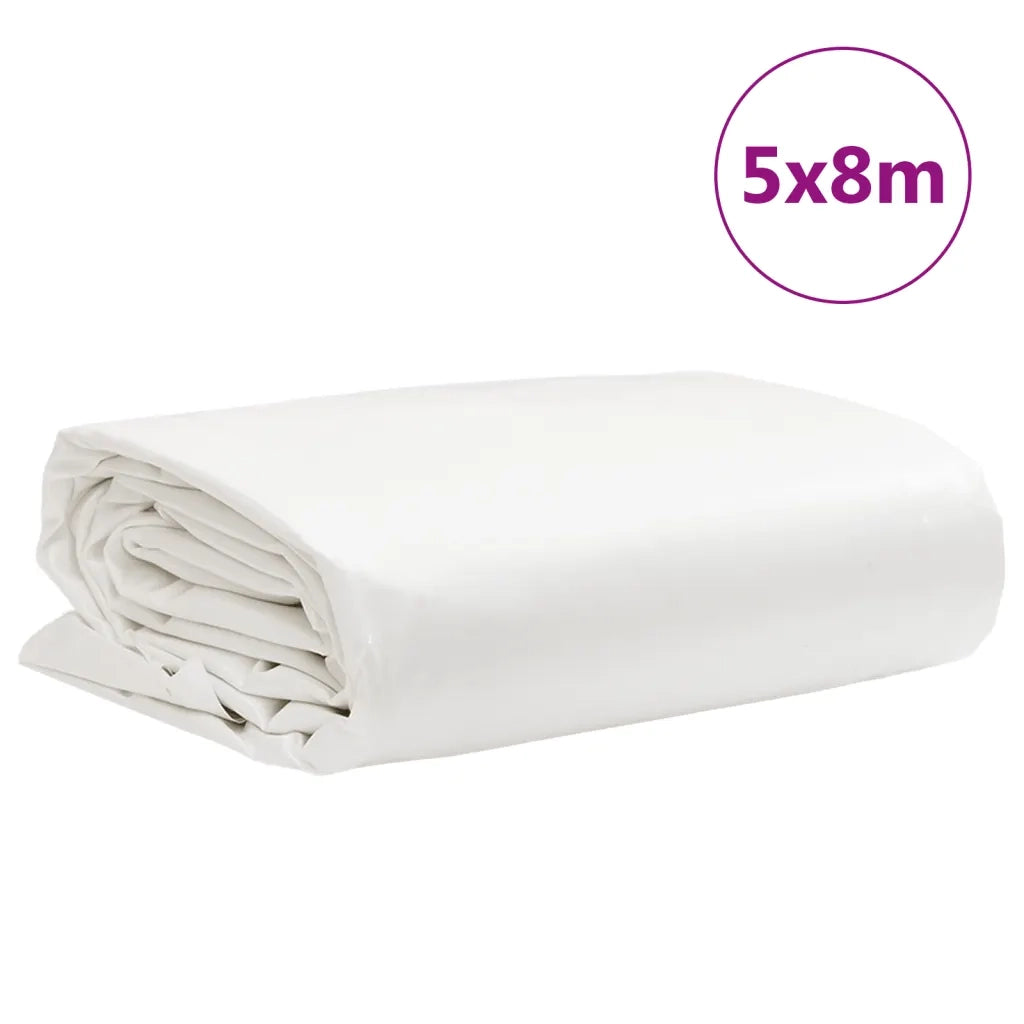 vidaXL Telone Bianco 5x8 m 650 g/m²