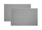 Set Tovagliette Americane Cucina Antiscivolo In Tinta Unita Lavabili - Set 2 - Grigio