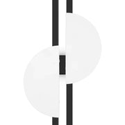 Maytoni Applique Moderna Skyline 1 luce LED integrato nero alluminio