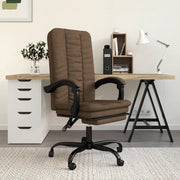 Poltrona da Ufficio Reclinabile Marrone in Tessuto cod mxl 27239