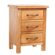 Set di 2 Comodini | Armadio da Notte | Mobiletto da notte 40x30x54 cm in Legno Massello di Rovere