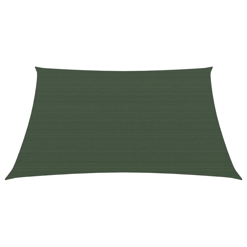 Vela ombreggiante 160 g/m² verde scuro 6 x 6 m HDPE 02_0009442