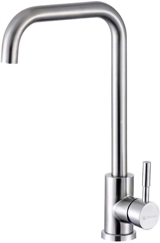 Keuzekrancio da cucina, 360° girevole, krancio da cucina in acciaio inossidabile con alto getto, krancio da cucina moderno con tubo di alimentazione idrica, SP-10021