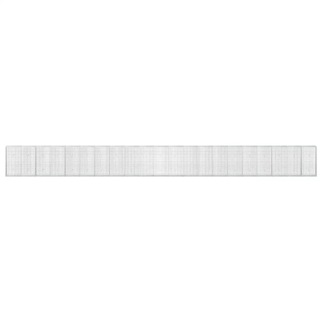 Gabione con Filo da 5 mm e Rete da 5x10 cm 1050x30x100 cm 3464655