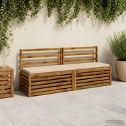 Cuscini per Panchina a 2 Pezzi SOEST 2 pz 100% Poliestere Crema 949161