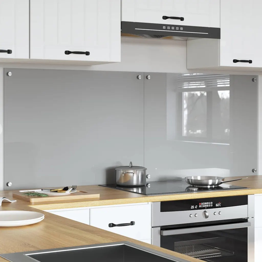 Schienale da cucina 2 pcs Grigio chiaro 80 x 60 cm 3415451