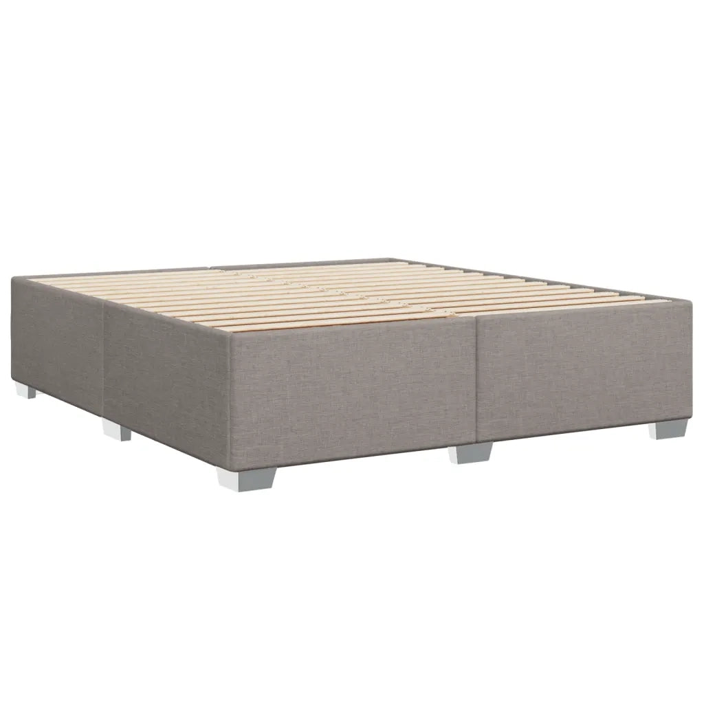 vidaXL Giroletto senza Materasso Tortora 180x200 cm in Tessuto