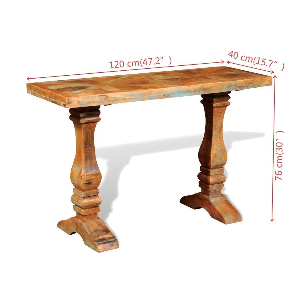 Tavolo Consolle in Legno Massello Recuperato 241630