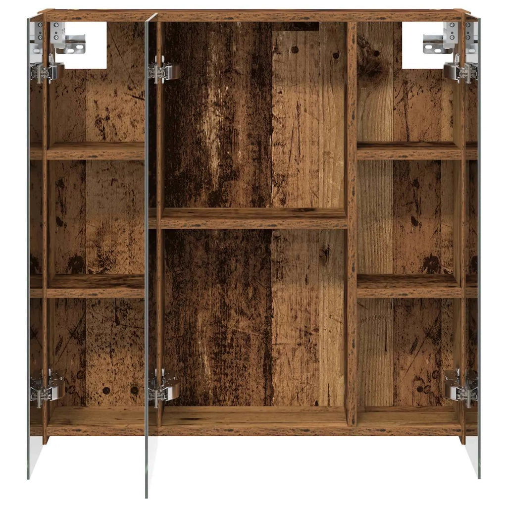 Mobiletto per specchio da bagno Legno vecchio 70 x 14,5 x 70 cm