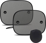 Zonneklep auto per bambini, zonwering universale per auto per bambini, animali domestici, protezione UV con attacchi per bambini, 51 x 31 cm (2 pezzi)