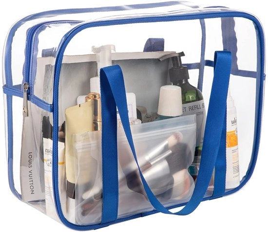 Borsa per bagno trasparente Borsa da viaggio trasparente Borsa per il bagno in PVC Organizzatore di viaggio Borsa impermeabile per bambino Borsa per il bagno 36cm*15cm*28cm
