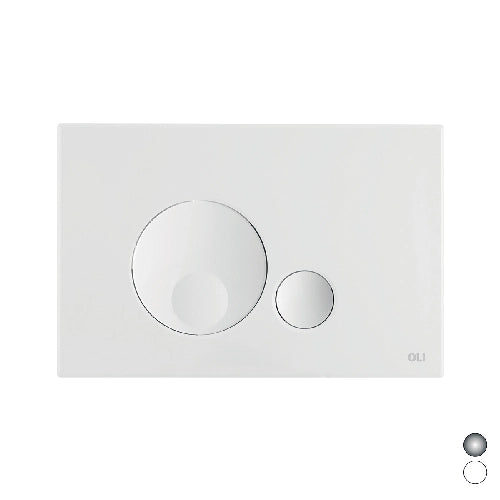 PLACCA DOPPIO SCARICO GLOBE- Cromo Lucido- OLIVE- pezzi 1