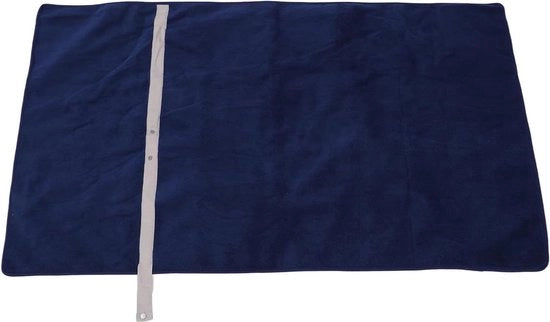 Deken elettrica multifunzionale adattabile per campeggio e attività all'aperto - blu marino.