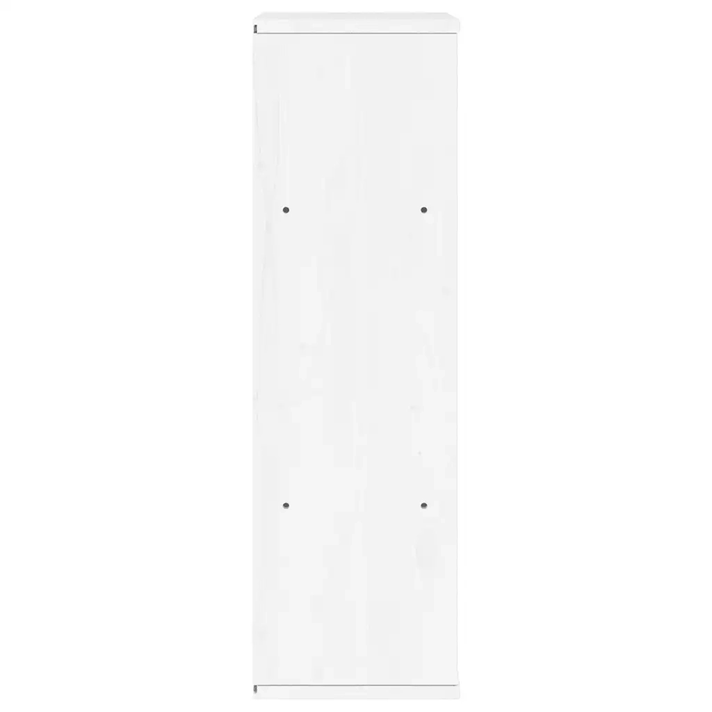 Armadietto Laterale ODDA Bianco 40x24x79 cm Legno Massello Pino 4103592