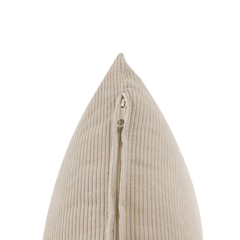 Divano modulare 2 posti in Velluto a coste beige stile classico soggiorno