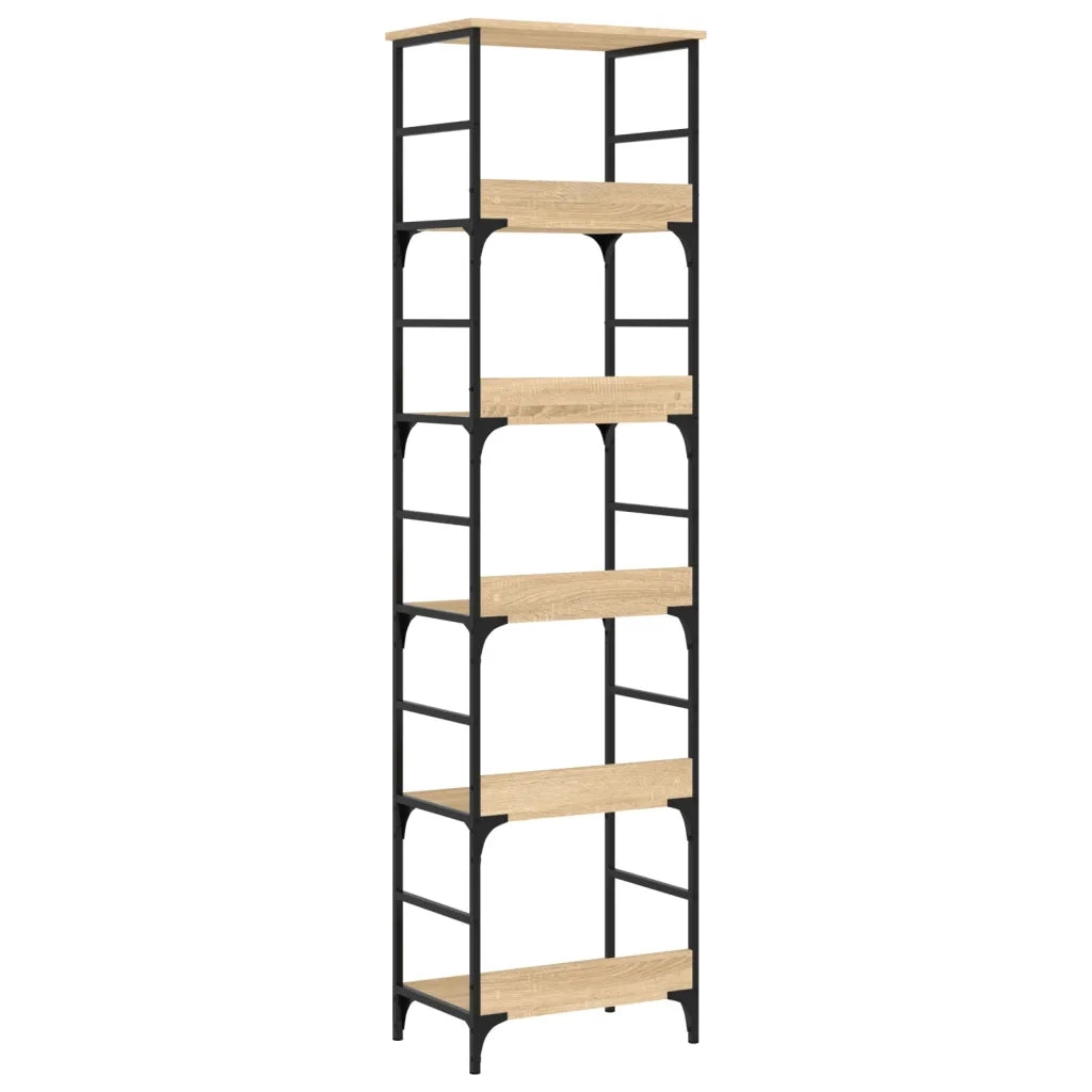 Libreria-Scaffale per Libri-Mobile di Stoccaggio Rovere Sonoma 50x33x188,5 cm Legno ingegnerizzato