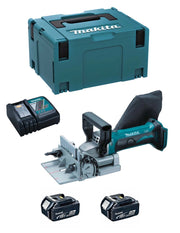 Fresatrice Intestatrice MAKITA DPJ180RTJ (2 x 5,0 Ah + DC18RC + MAKPAC 3)